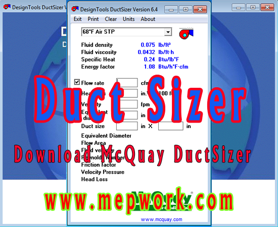 Mcquay Duct Sizer Free Download
